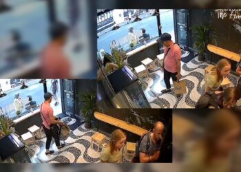E kapin kamerat/Me qetësi vjedh çantën e shtrenjtë në një kafene (VIDEO)