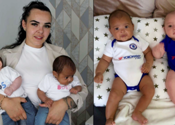 29-vjeçarja sjell në jetë binjakët me ngjyrë të ndryshme (FOTO)