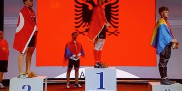 Një tjetër kampion shqiptar në Evropë/Kushi: Krenare që sporti shqiptar po triumfon si asnjëherë më parë