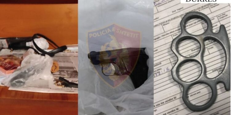 Arrestohen babë e bir në Shijak për armëmbajtje pa leje