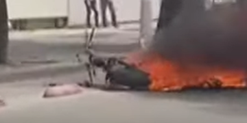 I vihet flaka një motori në Yzberisht, autorët dy 13-vjeçarë