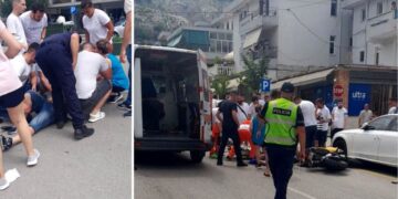 Motoristit i bie të fikët prej vapës, përplaset nga ‘Benzi’