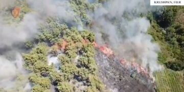 Zjarret në vend, policia: Nga 1 korriku 17 zjarre të qëllimshme, 1 i arrestuar dhe 13 nën hetim