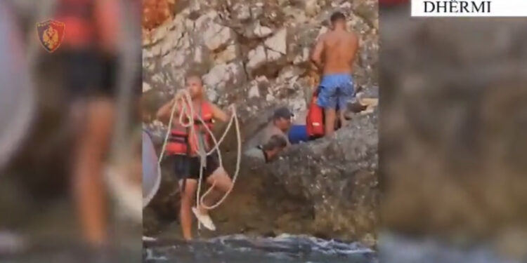 Ra nga lartësia te ‘Shpella e Piratëve’, shpëtohet 19-vjeçari në Dhërmi