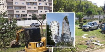 Nis shkatërrimi i sheshit për ndërtimin e “Përbindëshit” në Tiranë, Lëvizja Bashkë: Nuk do ta lejojmë uzurpimin e hapësirave publike nga kriminelët politikë