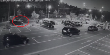 “Fluturoi” me BMW-në luksoze mbi digën e liqenit, shoqërohet nga policia 26-vjeçari