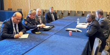 Kreu i Policisë, Rrumbullaku takohet në Kaliforni me ndihmës sekretarin e shtetit të SHBA, çfarë u diskutua