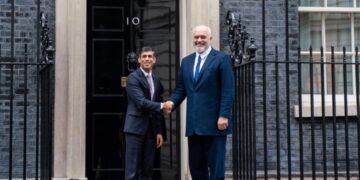 Rama vizitë zyrtare në Britani, takim me kryeministrin Rishi Sunak