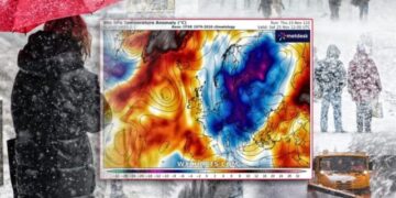 Një stuhi akulli nga Arktiku po vjen drejt Ballkanit, do bjerë deri në 50 centimetra borë