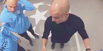 Publikohet videoja me pamje nga dhoma e zhveshjes së Man.Cytit, në pjesën e parë të finales së Champions ndaj Interit