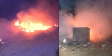 Zjarr në Berat, digjet një sipërfaqe me bimësi