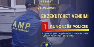 Largoi makinën e vajzës së tij që u përfshi në një aksident, lihet në ‘arrest shtëpie’ efektivi në Përmet