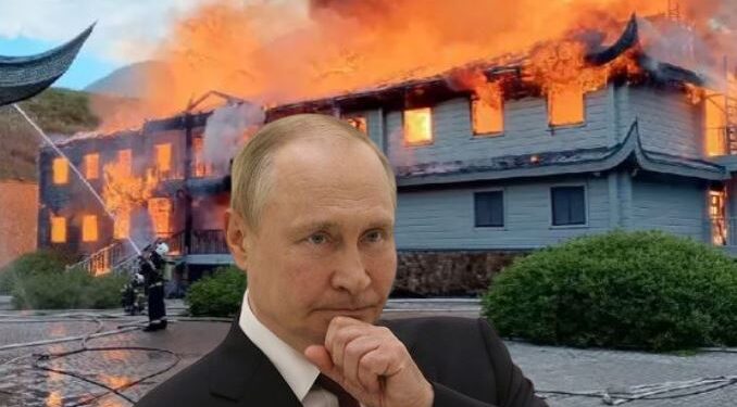 Shpërthen në flakë pallati ku argëtohet Vladimir Putin, zbardhen dyshimet e para (FOTO)