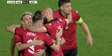 Perlat e kuqezinjve nuk kanë të ndalur, Nedim Bajrami “çmend” tifozët në Hungari