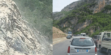 Bllokohen dhjetëra mjete në Rrugën e Arbrit, shkak punimet në rrugë