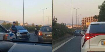 Aksident ‘zinxhir’ tek Unaza e Madhe, 3 automjete përplasen me njëra-tjetrën, bllokohet qarkullimi