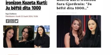 E ironizoi për Grida Dumën, Sara ia kthen “dhëmbë për dhëmbë” Kozeta Kurtit (FOTO)