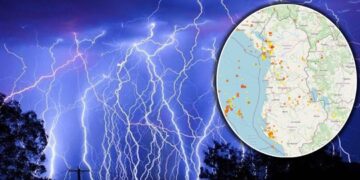 Moti merr kthesën e fortë, ngrihet alarmi në vend, ja cilat janë zonat që goditen sonte e nesër nga shirat dhe rrufetë