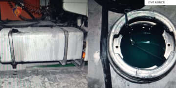 Kontrabandë nga Maqedonia e Veriut, arrestohen 3 persona, sekuestrohen 1800 litra naftë dhe 3 kamionë