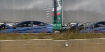 Aksident në rrugën Tiranë-Elbasan, kamioni përplaset me makinën