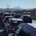 Foto- Trafik i rënduar në autostradën Tiranë- Elbasan, 4.7 km radhë, makinat qëndrojnë një orë pa lëvizur