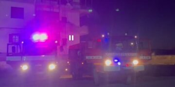 Merr flakë tarraca e një objekti 4-katësh në Korçë