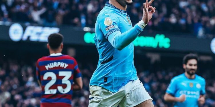 Një yll në Manchester, Marmoush tripletë me Cityn, goleadë ndaj Newcastle