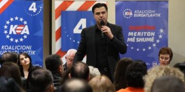 Ish kryebashkiaku i PS në fushatë , Basha: Kush voton PD-në, voton Elvis Roshin