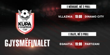Kupa e Shqipërisë/ Të mërkurën & të enjten do të luhen dy ndeshjet e para gjysmëfinale