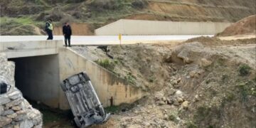 Aksident i rëndë në vend/ Makina humb kontrollin dhe bie nga ura