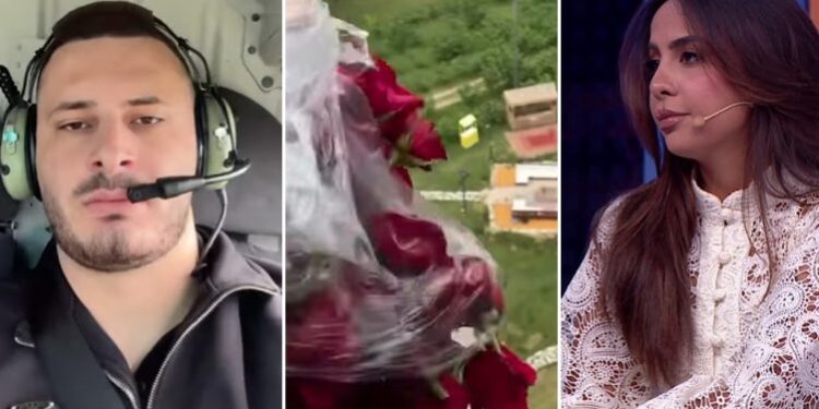 E surprizoi me trëndafila nga qielli në Ferma VIP – Nur zbulon marrëdhënien me Dijonis Bibën!