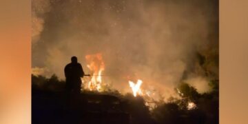Sarandë: Zjarri në pyllin e Finiqit del jashtë kontrollit, dyshohet shkak zjarri i qëllimshëm