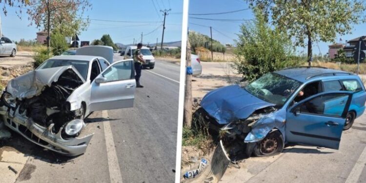 Aksident i rëndë në vend/ Përplasen ‘kokë më kokë’ dy makina, raportohet për të plagosur