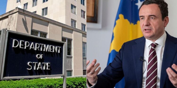 Departamenti Amerikan i Shtetit: Kurti shkeli vijën e kuqe! Reagon kryeministri