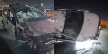 Aksident në orët e para të mëngjesit në Durrës, automjeti përplaset me barrierat metalike