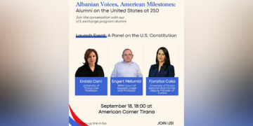 Ambasada e SHBA-së hap Platformën e re për mendim e dialog. Ndër të ftuarit e parë gjyqtari i Apelit të Posaçëm Engert Pëllumbi