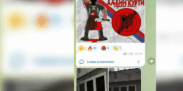 “Albin Kurti do jetë i vdekur”, grafite skandaloze në veriun e Mitrovicës