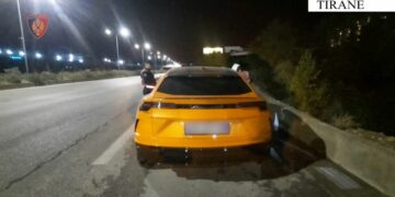 Sekuestrohet në Tiranë ‘Lamborghini Urus’ me vlerë 160 mijë euro, pronari e kishte regjistruar në emër të…