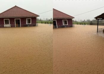 Përmbytje në Mat, banesa iu mbush me ujë, evakuohet një familja me shtatë anëtarë