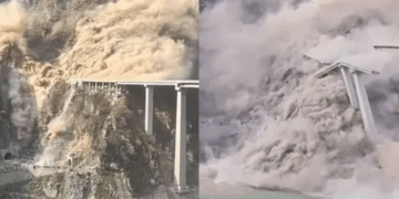 Shembet ura në Kinë, shikoni pamjet dramatike