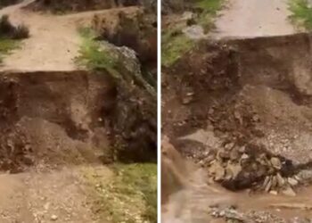 Situata me reshjet në vend/ Shembet ura që lidh tre fshatrat në Delvinë, banorët mbeten të izoluar