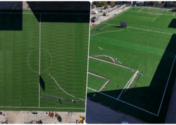 Rama: Me ritëm të mirë punimet për fushën e re të futbollit në Durrës