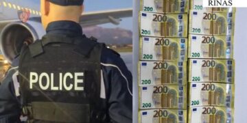 Tentoi të hynte në Shqipëri me 240 mijë euro të padeklaruara, procedohet 36-vjeçari në Rinas