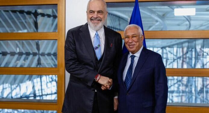 Samiti në Bruksel, Kryeministri Rama takon Presidentin e Këshillit të Europës Antonio Costa