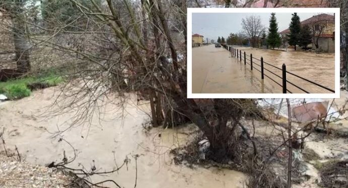 Reshje intensive edhe në Pogradec, dy lumenj rrezikojnë të dalin nga shtrati, autoritetet thirrje