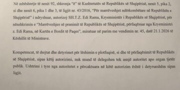 Presidenti Begaj autorizon Kryeministrin Edi Rama për nënshkrimin në Bordin e Paqes