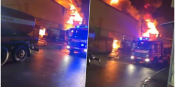 Zjarri në tregun e rrobave; ndihmë nga Elbasani dhe Vora