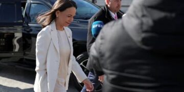 SHBA, liderja e opozitës në Venezuelë mbërrin në Shtëpinë e Bardhë, nis takimi me Trump