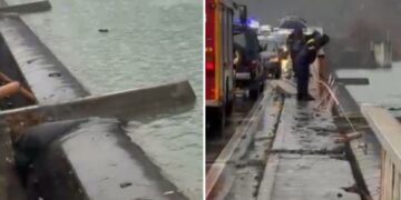 Shkodër/ Makina bie në lumë nga ura e Spatharit, shpëtojnë mrekullisht 3 persona