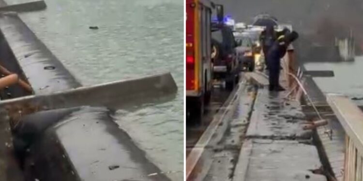 Shkodër/ Makina bie në lumë nga ura e Spatharit, shpëtojnë mrekullisht 3 persona